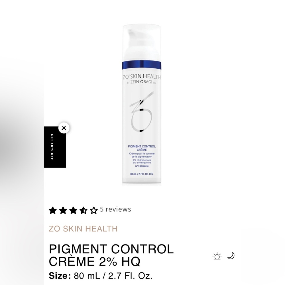 Zo skincare pigment control